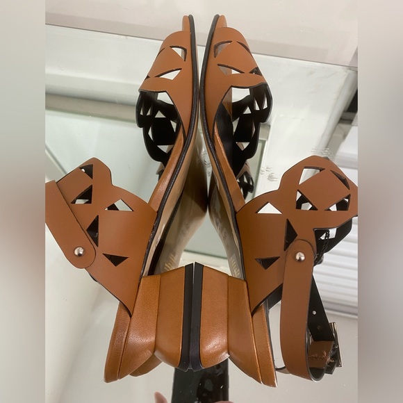 Emanuel’s Crasto Leather Sandals / Mules in Mid Brown size 40 - Picture 13 of 15